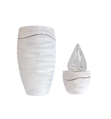 Portafiori e lampada in ceramica - Modello Onda